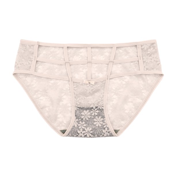 Gibobby Calzoncillos de encaje para mujer sexys Ropa interior de encaje para mujer Bragas hipster transpirables sexy Calzoncillos de bikini sin costuras elásticos(Caqui,Talla única)