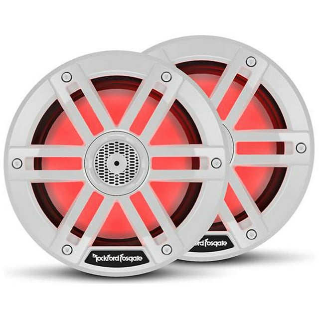 Rockford Fosgate M1-65 6,5 Color Optix Po Marine Haut-Parleurs Bidirectionnels – Blanc