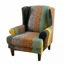 LAMIRO Chair Covers Slipcovers Stretch Wing Chair Covers Slipcovers Wingback Sofa Covers Armchair Covers Furniture Protector For Wingback Chair