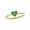 Created Emerald, variant on Created Emerald Heart Cluster Ring in 925 Sterling Silver for Women- 8