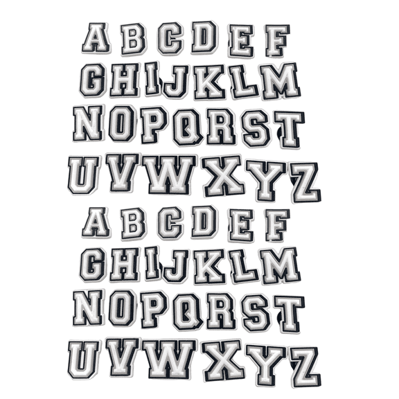 DESIGNICE Shoe Charms for Sneakers Letters Numbers Shoe Charms Charms for Bracelets Clogs Charm With Clog Wristband and Bracelet Womens Fashion 74