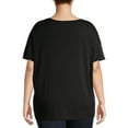 thumbnail image 6 of Terra & Sky Women's Plus Size Relaxed Crewneck T-Shirt, 6 of 6