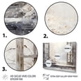 thumbnail image 3 of Designart "Winter Scenery by the Window with Snow II" Landscapes Framed Wall Art - Traditional Grey Japan Bedroom Framed Canvas Wall Art, 3 of 6