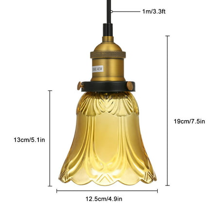 Transitional Style Pendant Light Shade, Ceiling Fan Light Shades Glass