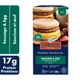 thumbnail image 1 of Schneiders Sausage & Egg Breakfast Sandwiches, 2 per pack, 288 g, 1 of 12