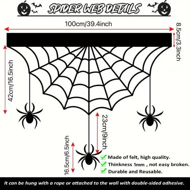 JOYIN Décorations d'Halloween d'extérieur – Grande araignée effrayante – Accessoires pour cour, pelouse, décoration d'Halloween à l'extérieur, décoration de fête intérieure, blanc (hauteur debout : 38,1 cm JOYIN Décorations d'Halloween d'extérieur – Grande araignée effrayante – Accessoires pour cour, pelouse, décoration d'Halloween à l'extérieur, décoration de fête intérieure, blanc (hauteur debout : 38,1 cm