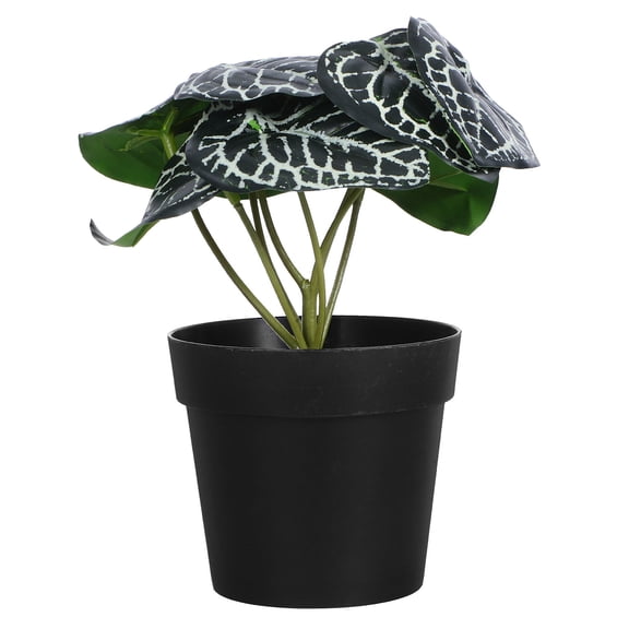ETEREAUTY Realistic Small Faux Bonsai Plant in Plastic Pot for Home, Office, Desk, and Indoor Decoration