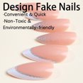 thumbnail image 5 of Yoyauz Coffin Pressed Nails Fake French Nails Full Coverage Acrylic Fake Nails for Ladies & Girls 24PCS, 5 of 5