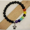 thumbnail image 4 of Amy and Annette 7 Genuine Chakra Healing Natural Bead Bracelet with Turtle Charm, 4 of 4