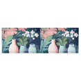 thumbnail image 6 of Yayeee Kitchen Valance Rod Pocket 54" x 18" Living Room Window Curtain, Pink Flowers, 6 of 6