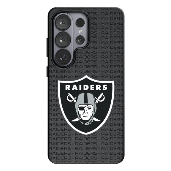 Keyscaper Las Vegas Raiders Text Backdrop Galaxy Magnetic Bump Case