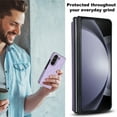 thumbnail image 3 of Allytech Case Compatible with Samsung Galaxy Z Fold5 with Card Slots, Slim Thin Luxury PU Leather Shockproof Double Buckle Kickstand Case for Samsung Galaxy Z Fold5 - Purple, 3 of 8