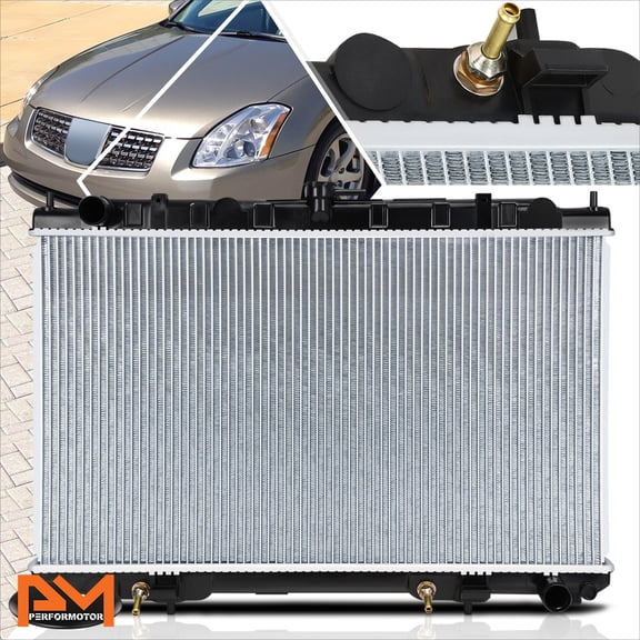 PM PERFORMOTOR Aluminum OE Replacement Radiator for 95-04 Maxima/Infiniti I30/I35 AT DPI-2329