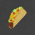thumbnail image 2 of Dalix Taco Embroidered Fleece Crewneck Long Sleeve Sweatshirt Mens in Asphalt Gray 2XL XX-Large, 2 of 5