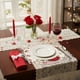 thumbnail image 5 of Juego de manteles individuales redondos con forma de corazón | Decoración de mesa para San Valentín, aniversario y boda | Mantel individual de lino resistente al calor de 35 cm para restaurantes, 5 of 6