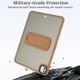 thumbnail image 4 of Case for iPad Pro 13" 2024, with Built-in Kickstand Shockproof Rugged Skin-Feel Cover Slim Lightweight Military Grade Drop Protection Cover for iPad Pro 13" 2024, Desertgold, 4 of 7