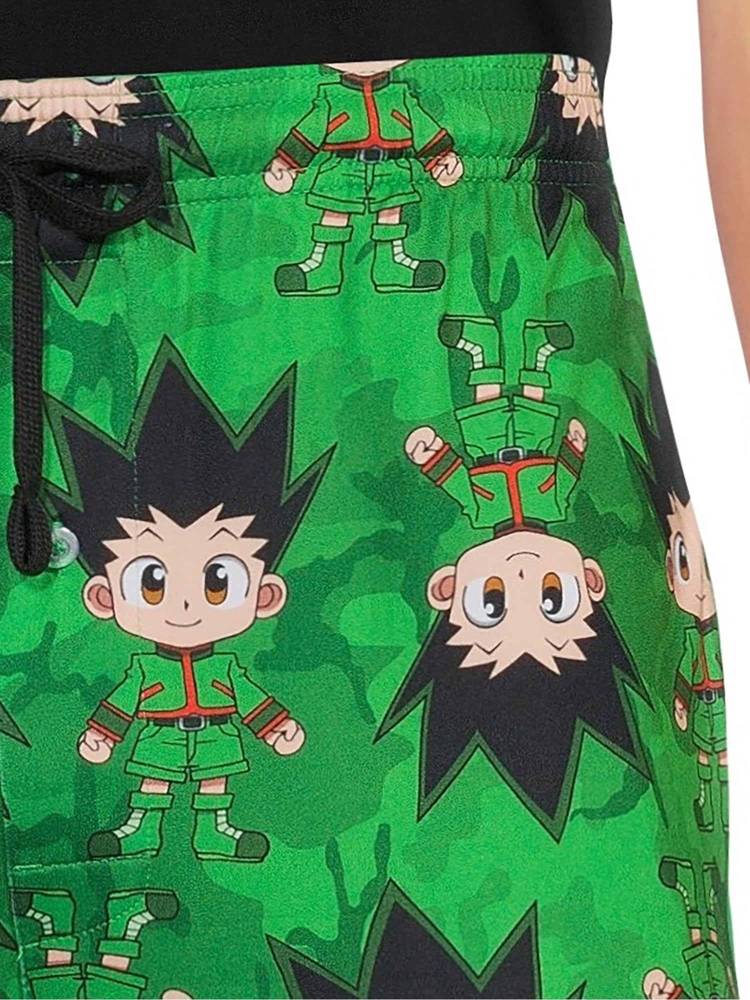 Hunter x Hunter Men's & Big Men's Anime Fleece Jogger Shorts, Sizes S-3XL,  Mens Anime Shorts 