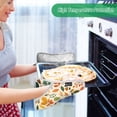 thumbnail image 2 of Yayeee Pot Holders Kitchen Heat Resistant with Pocket 7"x9.8" Cotton Oven Cooking Hot Pads, Beige Retro Leaves, 2 of 7