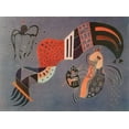 thumbnail image 2 of Kandinsky, Wassily 32x25 Gold Ornate Wood Framed with Double Matting Museum Art Print Titled - Tempered Elan 1944, 2 of 4