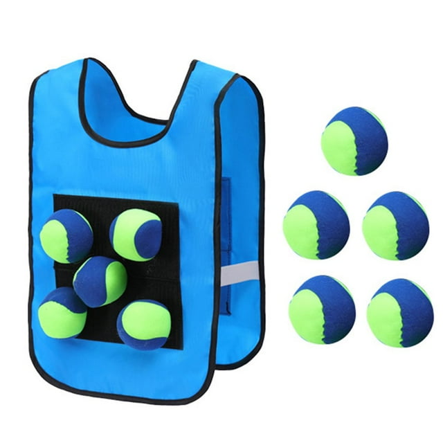 Waistcoat Toy Parent-child Ball Toy Adhesive Exquisite Workmanship Elastic Waistcoat Dodgeball Toy for Game