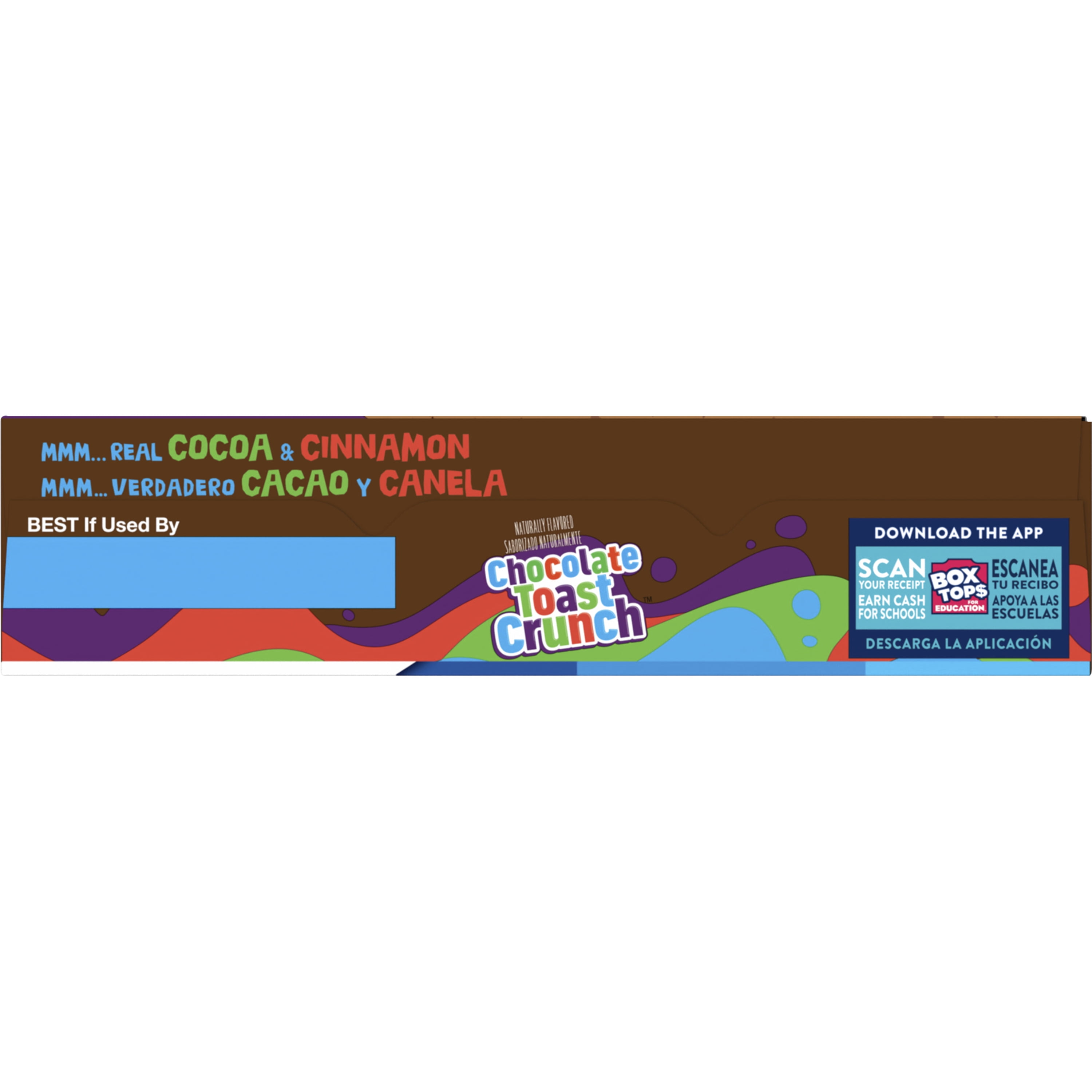 Chocolate Toast Crunch Breakfast Cereal, 12.4 OZ Cereal Box
