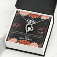 thumbnail image 4 of À Ma Femme Love Parler Écouter pour Toujours Collier w Message Carte, 4 of 8