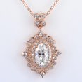 thumbnail image 2 of Bluebell Jewels 2.60Ct CZ Designer Pendant Accents Elegant Solitaire Jewelry Engagement or Special Occasion Gift, 2 of 5