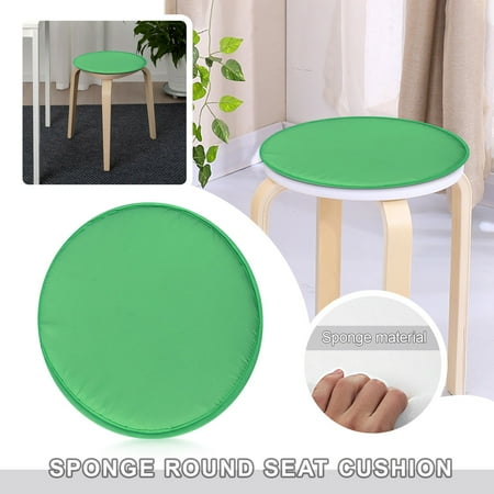 

Harvn Almost Free Round Seat Cushion Dining Chair Cushion Solid Color Round Chair Cushion With Straps Home Fabric Thickened Dining Chair Cushion Round Stool Cushion Green Round Garden Chair Pads
