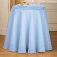 thumbnail image 3 of Mantel redondo de 182 cm de Collections Etc., color liso, 100 % poliéster duradero, color azul, 3 of 3