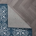 thumbnail image 4 of World Rug Gallery Transitional Geometric Textured Flat Weave Indoor/Outdoor Area Rug - NAVY 2'x7', 4 of 9