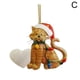 thumbnail image 1 of Lindo colgante de coche con forma de gato de dibujos animados, adorno para árbol de Navidad, decoración para el hogar, regalo de decoración para árbol de Navidad, 1 of 6