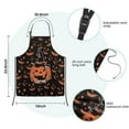 thumbnail image 7 of Witch Pumpkin Halloween Pattern Kids Aprons for Girls and Boys,Adjustable Neck Strap Toddler Aprons for Kids Cooking Baking, 7 of 7
