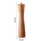 thumbnail image 2 of Juego de molinillo de sal y pimienta de madera, vajilla recargable de madera de Acacia, salero de molinillo de pimienta grande, 2 of 5