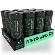 Wipex Fitness Equipment Cleaning Wipes Lemongrass, Eucalyptus 75ct, 12pk Case