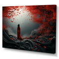 thumbnail image 2 of Designart "Zen Silence With Red And Grey In Japanese Art" Japan Canvas Prints, 2 of 7
