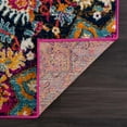thumbnail image 3 of Hauteloom New Marlbora Oriental Bohemian Living Room Bedroom Area Rug - Vintage Medallion Look - Floral Boho Carpet - Bright Colorful - Purple, Red, Orange, Pink - 6'7" x 9', 3 of 6