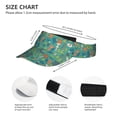 thumbnail image 3 of Pofeuu Mushrooms and Flowers Print Sunscreen Visor Cap Adjustable Sport Empty Top Baseball Sun Cap for Men Women Sports Outdoor Headwear, 3 of 7