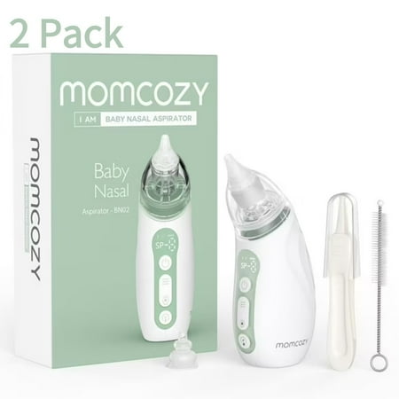 (2 pack) Momcozy Baby Nasal Aspirator,Newborn and Toddler, Portable Baby Nose Aspirator