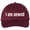 Maroon, variant on I Am Unwell Embroidered Dad Hat Relatable Meme Minimalist Baseball Cap (Grey)