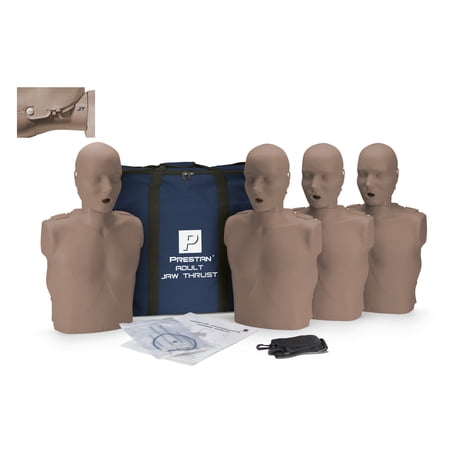 Prestan Jaw Thrust CPR Mankin 4 Pack with CPR Monitor and Dark Skin Tone PP-JTM-400M-DS price history on PriceWatchPro