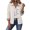 White-#004, variant on Dweltoz Womens Lightweight Cropped Trench Jacket Lapel Collar Button Down Barn Coat Plaid Lining Casual Short Outerwear Spring Fall Work Travel Windbreaker Coat,White M