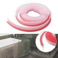 thumbnail image 3 of Girlsshop Bathroom Retention Water Barrier Strip Dry &Wet Separation Silicone Seal Strip,Transparent 300Cm, 3 of 10