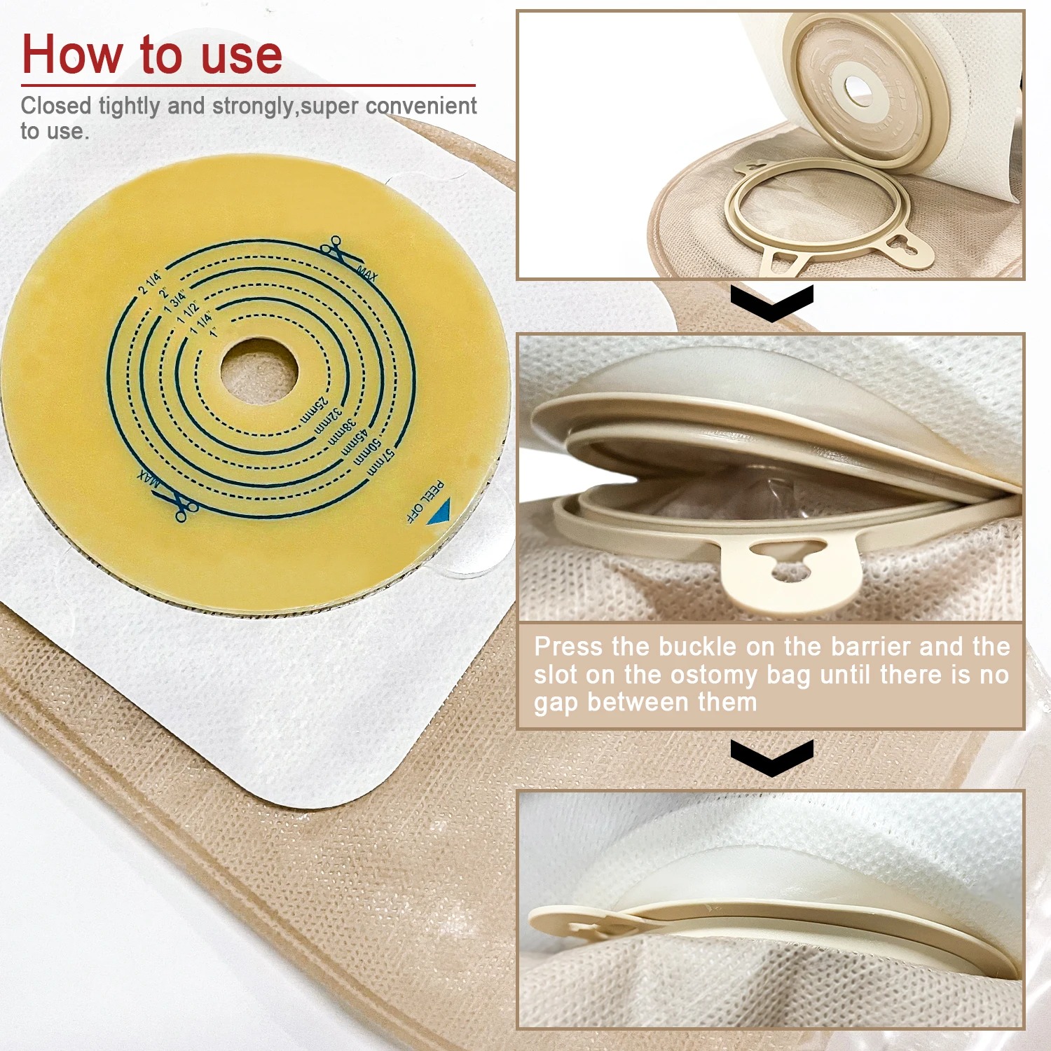 Ceeport 21 PCS Colostomy Bags Ostomy Supplies Clamp Drainable Pouches for Colostomy Ileostomy Stoma Care with Measure Card,Cut-to-Fit(15pcs Bags+6pcs Barriers)