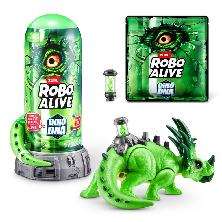 Robo Alive Dino DNA Dinosaur Robot Toy for Child , Light-Up DNA