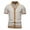 Khaki, variant on Mens Knit Polo Shirts Vintage Button Stripe Casual Short Sleeve T-Shirt Golf Button Down Vintage Sweater Tops