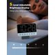 thumbnail image 4 of Odokee Despertadores digitales para dormitorios: Atenuador de brillo número 5 grande y atrevido - Fácil de leer en toda la habitación - 5 sonidos de alarma 8 luces nocturnas - Plata, 4 of 5