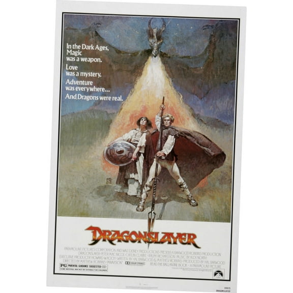 Dragonslayer Movie Poster 24In x36In Art Poster 24x36 Multi-Color Square Adults Best Posters