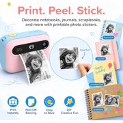 myFirst Dual Screen Kids Instant Print Camera Insta 20 Bundle Set, Cotton Candy Mix - Includes 400+ Prints & Crossbody Bag