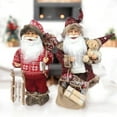 thumbnail image 2 of Eagle Gifts X40 ARE97132X 16 in. Standing Woodland Santa - Red & Ivory, 2 of 4