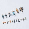 thumbnail image 2 of EIMELI 5Pcs 1/43 1/87 Mini Construction Worker Figure Train Model DIY Sandbox Accessory, 2 of 10